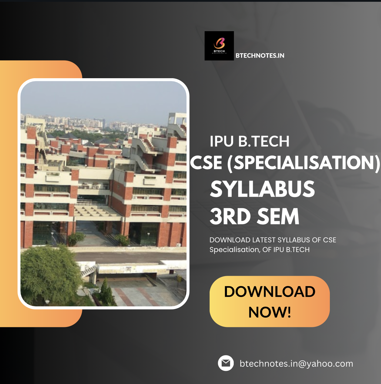 IPU B.Tech CSE (Specialisation) 3rd Semester Syllabus